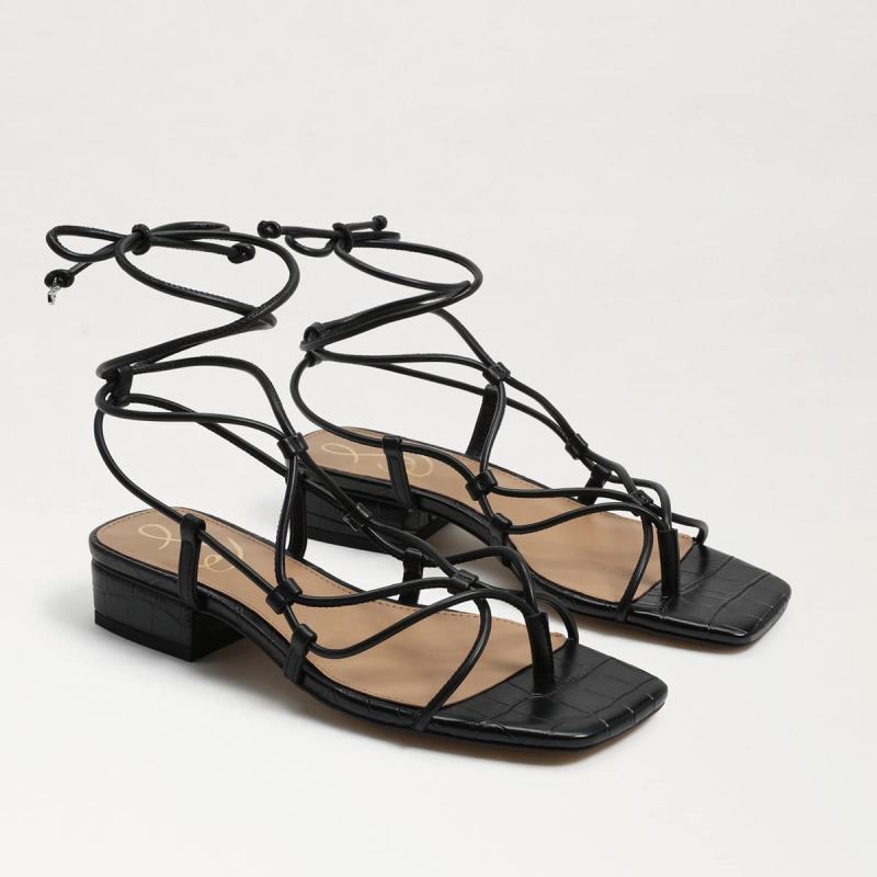 Sam Edelman Daffy Sandal-Black Leather - Click Image to Close