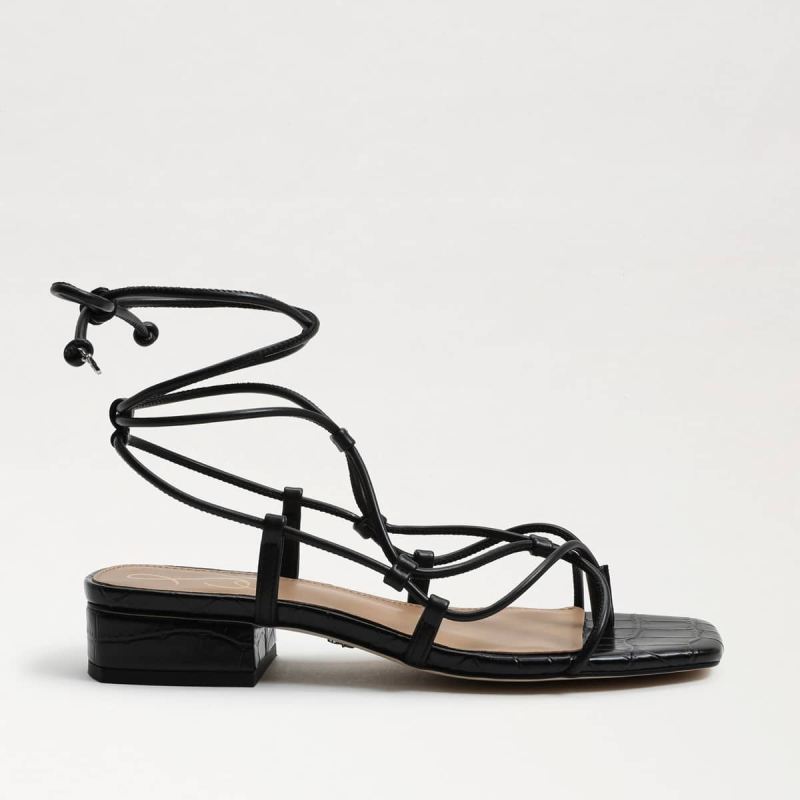 Sam Edelman Daffy Sandal-Black Leather