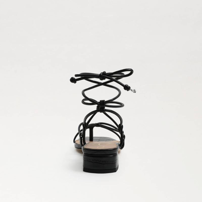 Sam Edelman Daffy Sandal-Black Leather