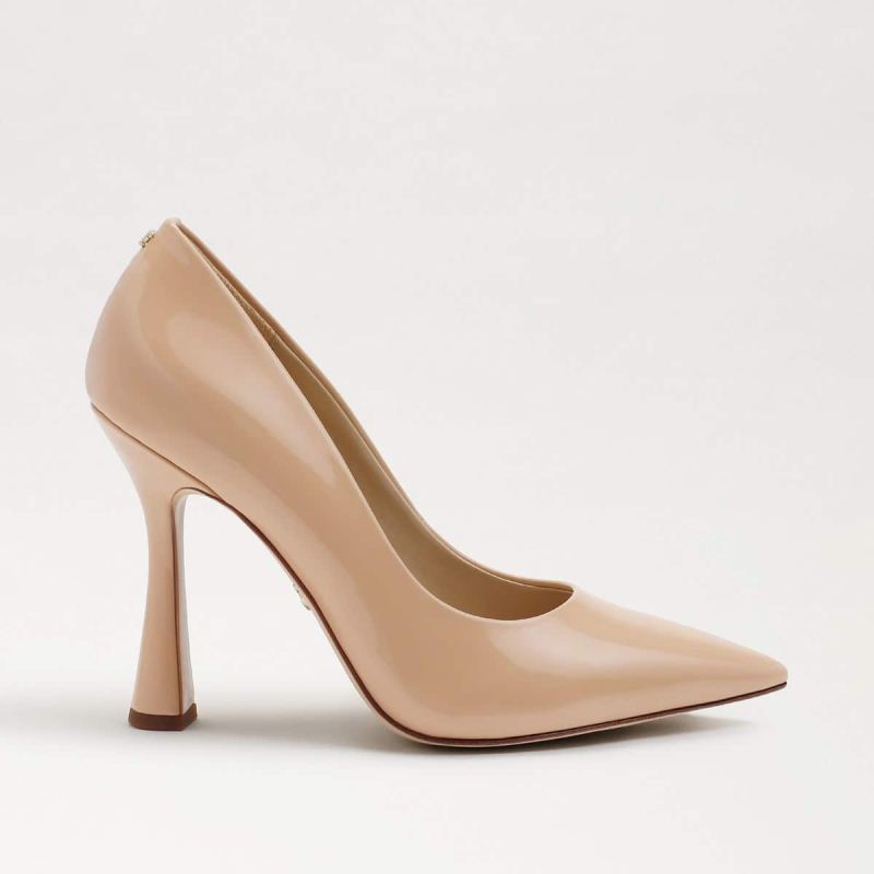 Sam Edelman Antonia Pointed Toe Pump-Beige Blush Patent