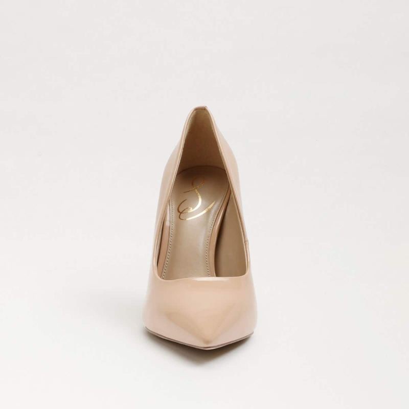 Sam Edelman Antonia Pointed Toe Pump-Beige Blush Patent