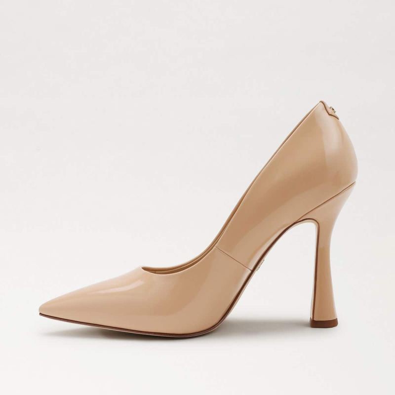 Sam Edelman Antonia Pointed Toe Pump-Beige Blush Patent