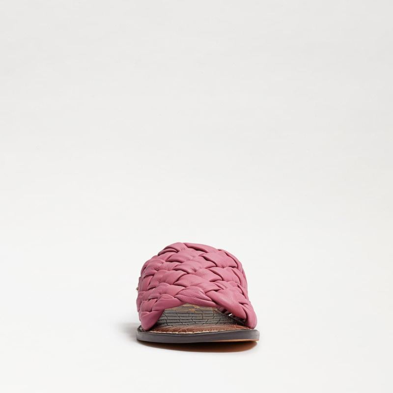 Sam Edelman Griffin Woven Slide Sandal-Carmine Rose Leather