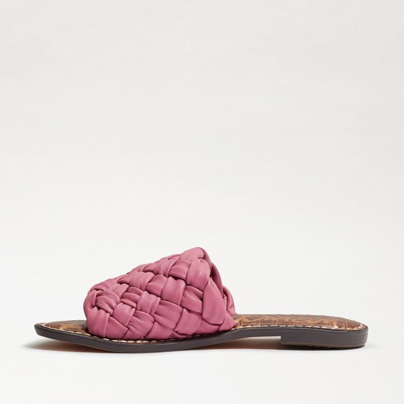 Sam Edelman Griffin Woven Slide Sandal-Carmine Rose Leather