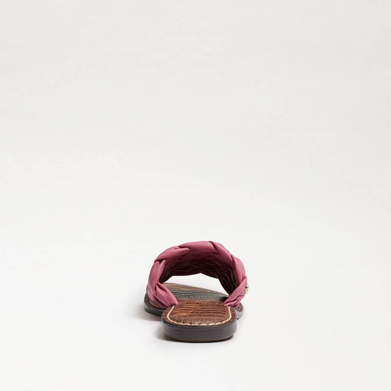 Sam Edelman Griffin Woven Slide Sandal-Carmine Rose Leather
