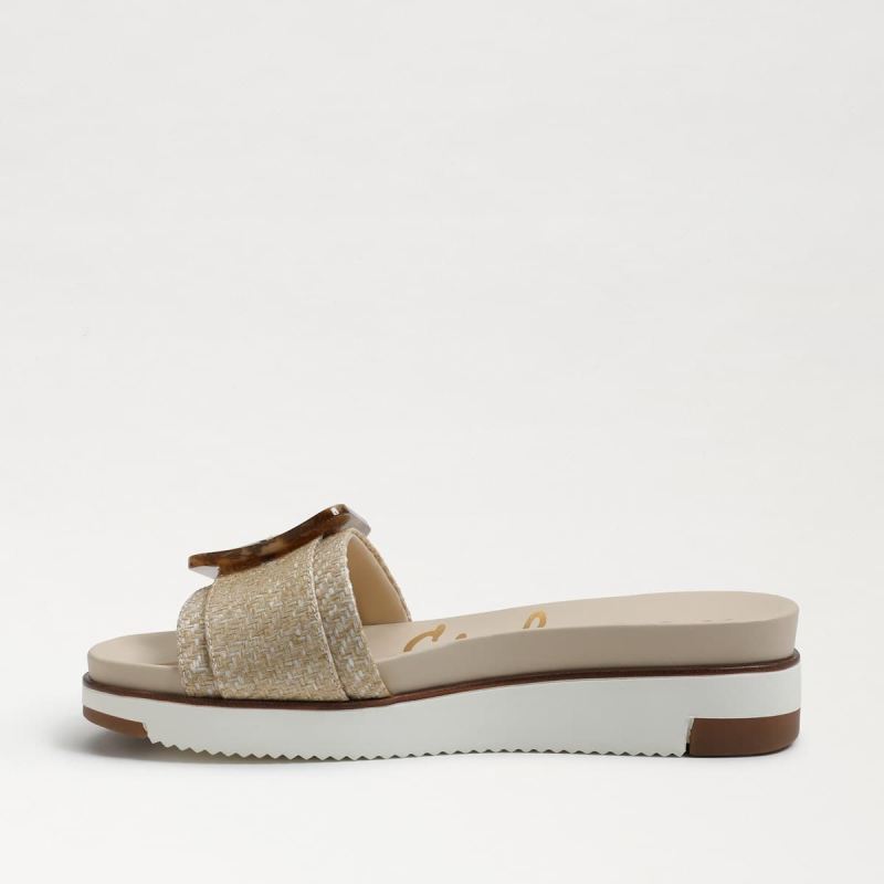 Sam Edelman Ariane Slide Sandal-Eggshell Woven