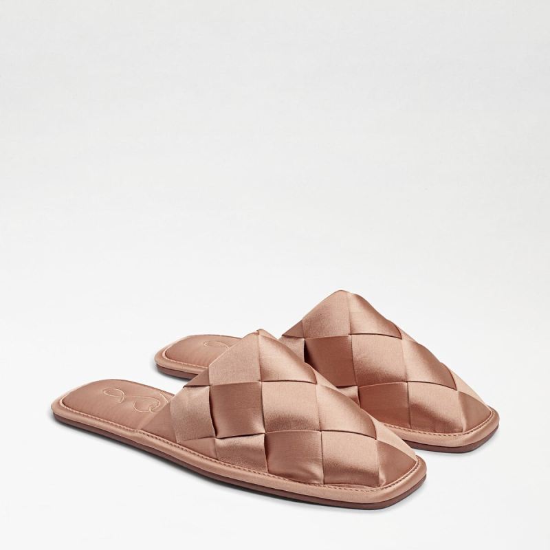 Sam Edelman Rhys Woven Satin Slipper-Lt Mauve