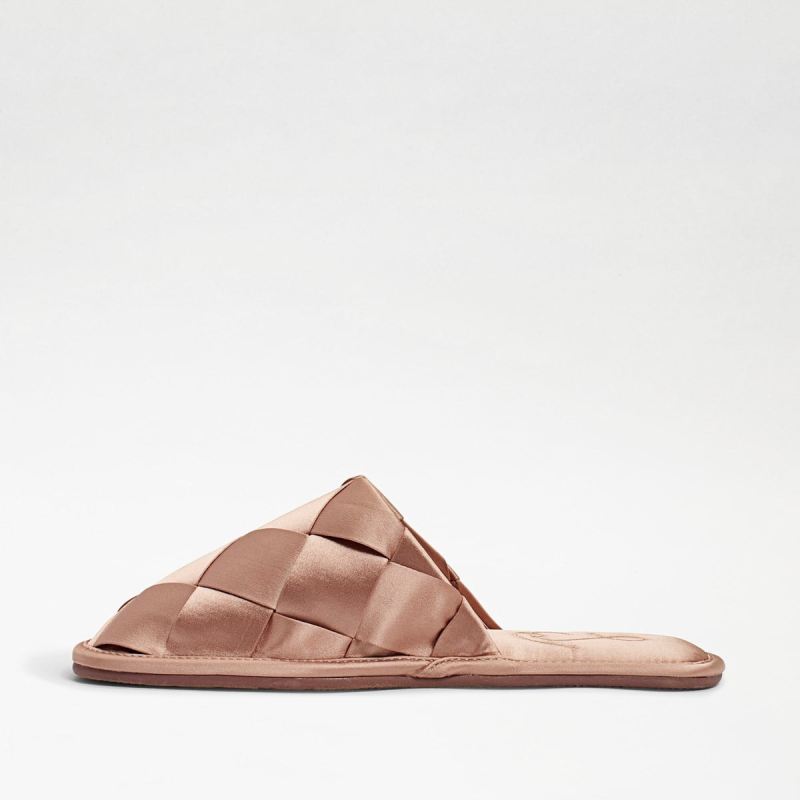 Sam Edelman Rhys Woven Satin Slipper-Lt Mauve