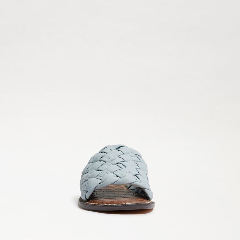 Sam Edelman Griffin Woven Slide Sandal-Riviera Blue Leather