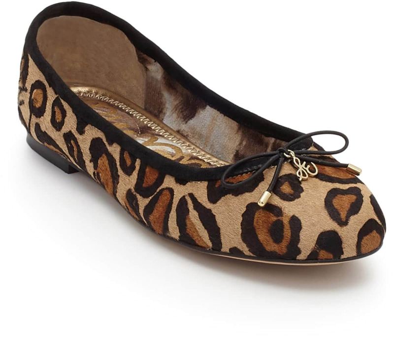 Sam Edelman Felicia Ballet Flat-New Tan Leopard