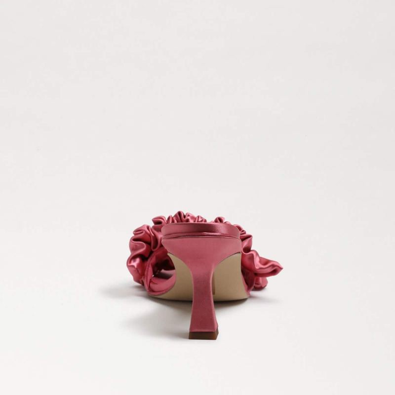 Sam Edelman Kady Mule-Carmine Rose Satin