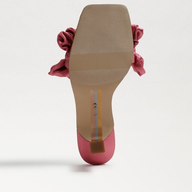 Sam Edelman Kady Mule-Carmine Rose Satin
