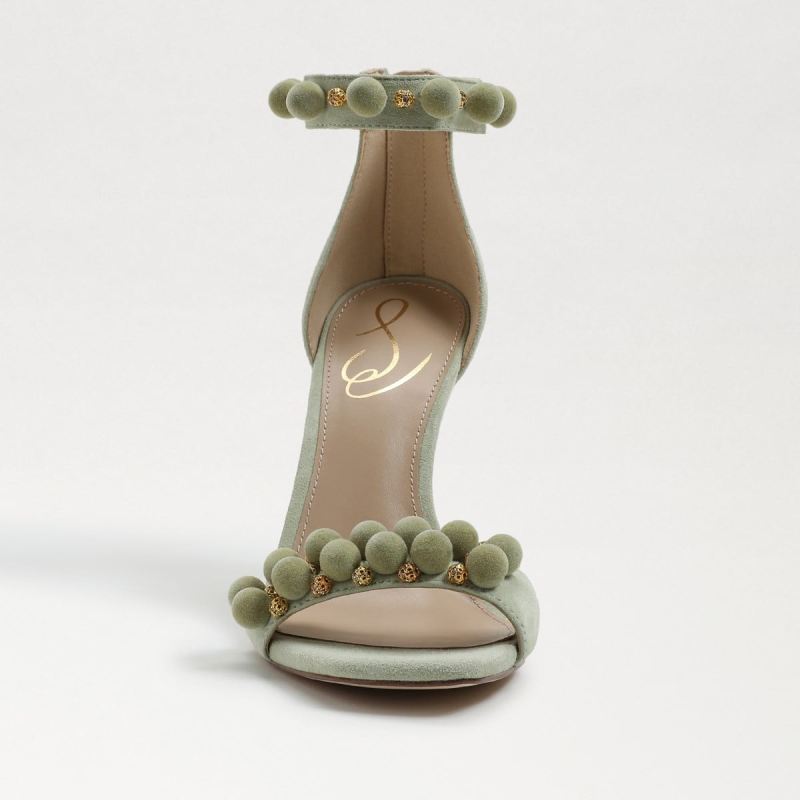 Sam Edelman Luella Ankle Strap Sandal-Pistachio Suede