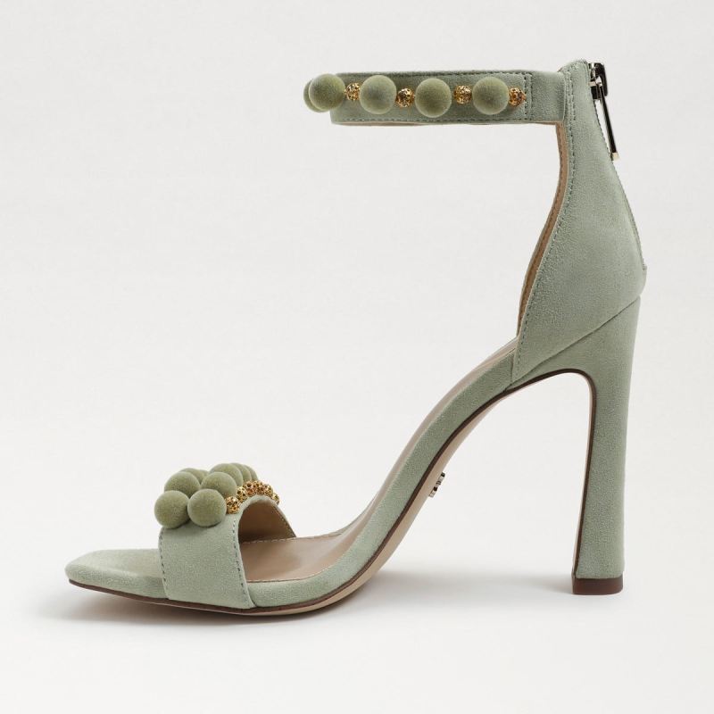 Sam Edelman Luella Ankle Strap Sandal-Pistachio Suede