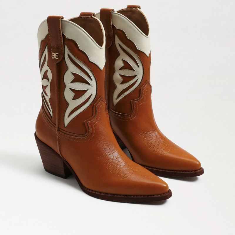 Sam Edelman Wynne Western Boot-Deep Saddle Leather