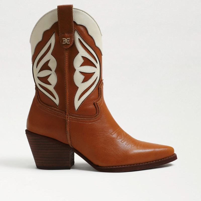 Sam Edelman Wynne Western Boot-Deep Saddle Leather