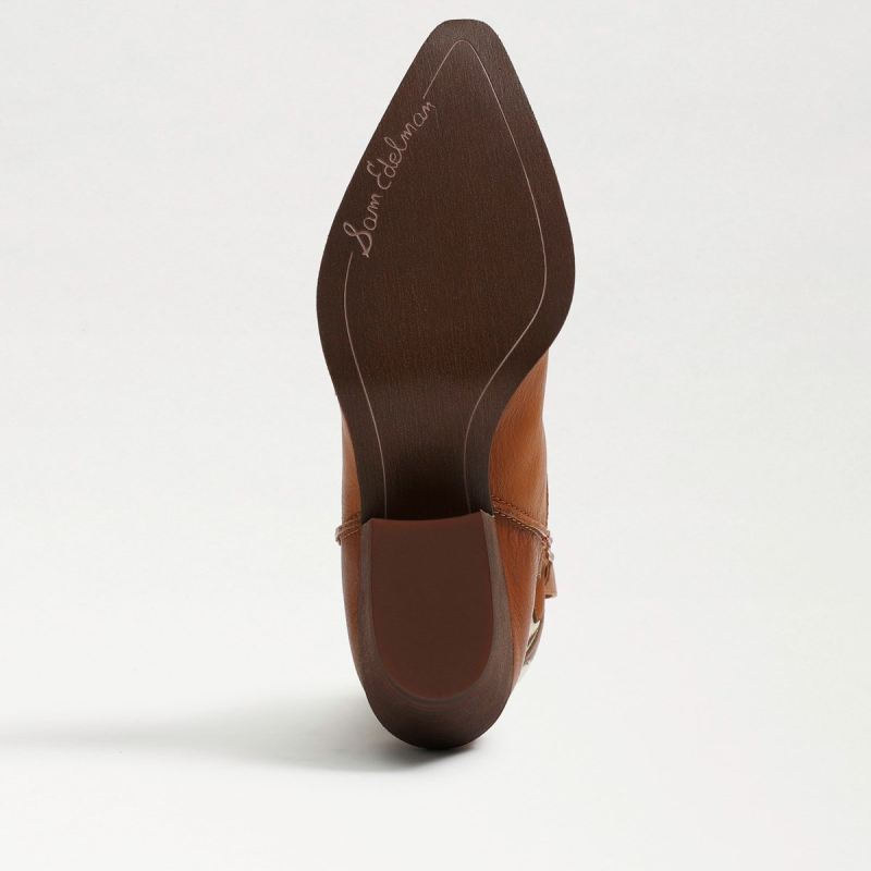 Sam Edelman Wynne Western Boot-Deep Saddle Leather