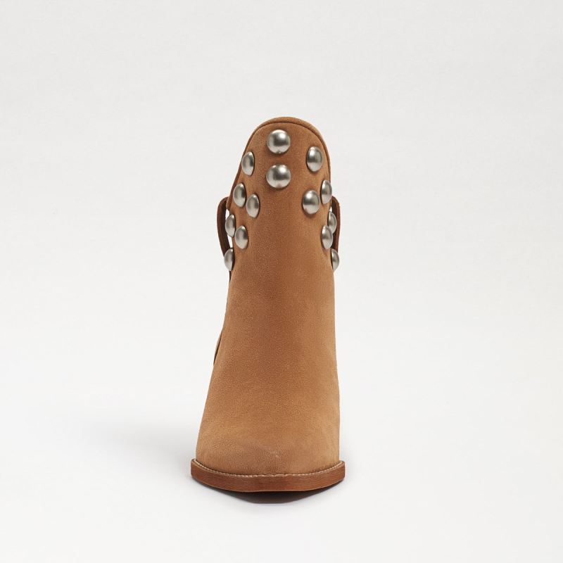 Sam Edelman Wildie Studded Western Bootie-Camel Suede