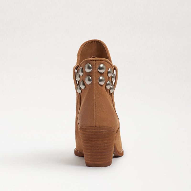 Sam Edelman Wildie Studded Western Bootie-Camel Suede