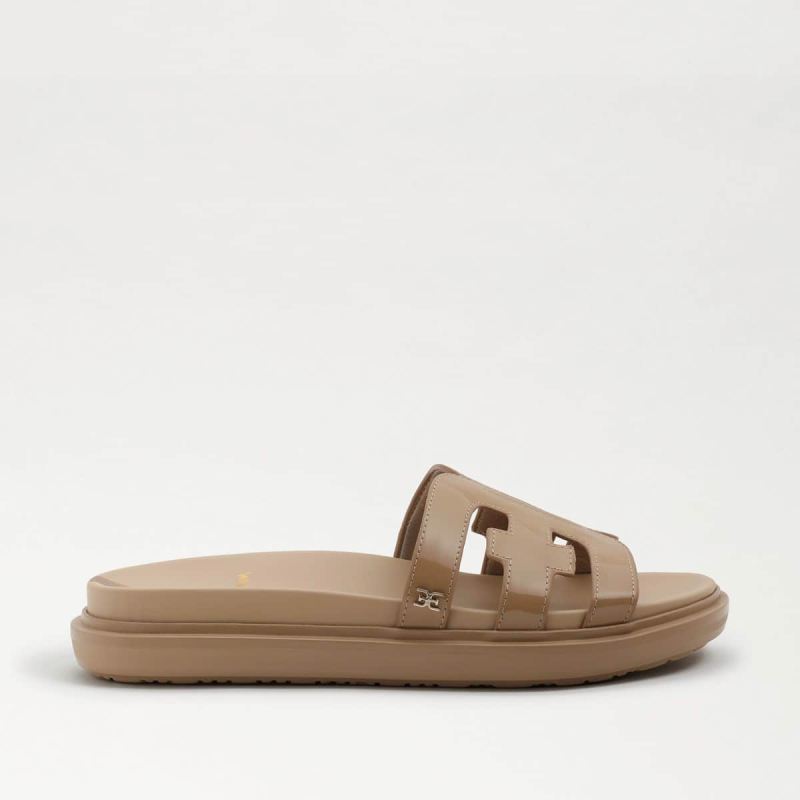 Sam Edelman Valeri Slide Sandal-Almond Patent