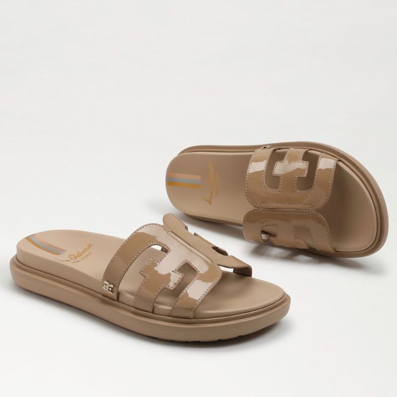Sam Edelman Valeri Slide Sandal-Almond Patent