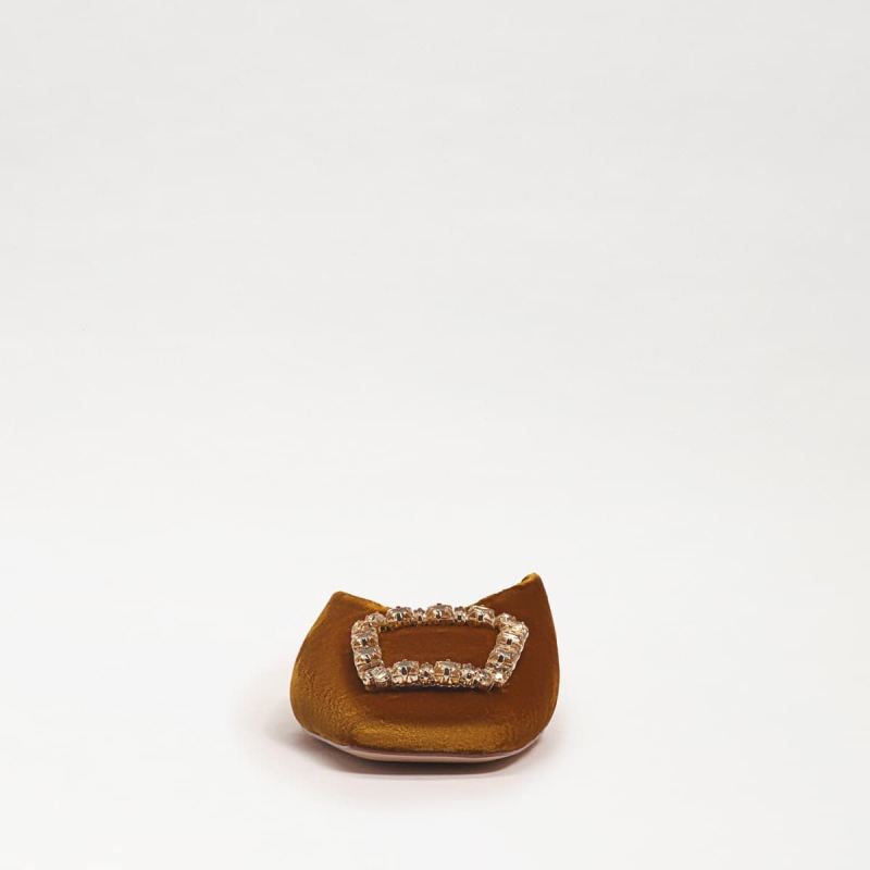 Sam Edelman Lavina Buckle Mule-Rust Velvet