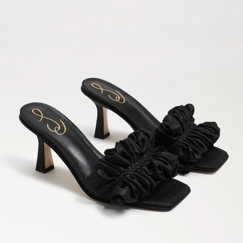 Sam Edelman Kady Mule-Black Silk Sam Edelman Kady Mule-Black Silk