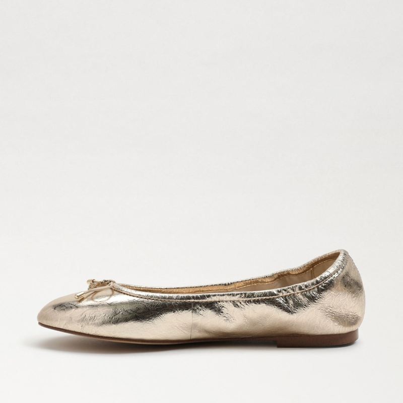 Sam Edelman Felicia Ballet Flat-Gold Leaf Leather