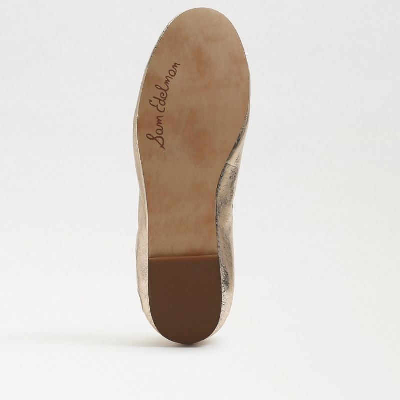 Sam Edelman Felicia Ballet Flat-Gold Leaf Leather
