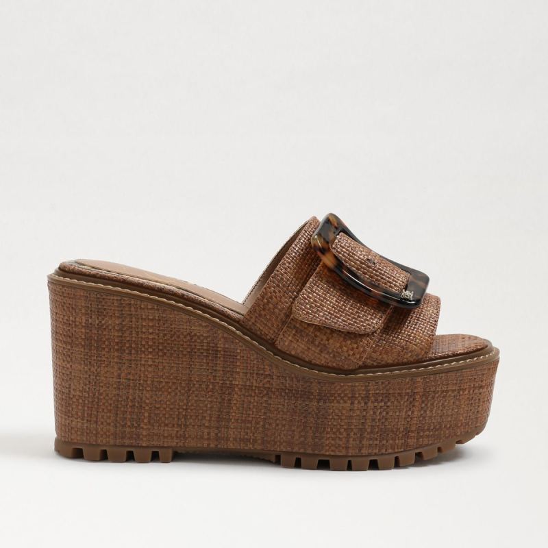 Sam Edelman Livi Espadrille Wedge Sandal-Cuoio Weave