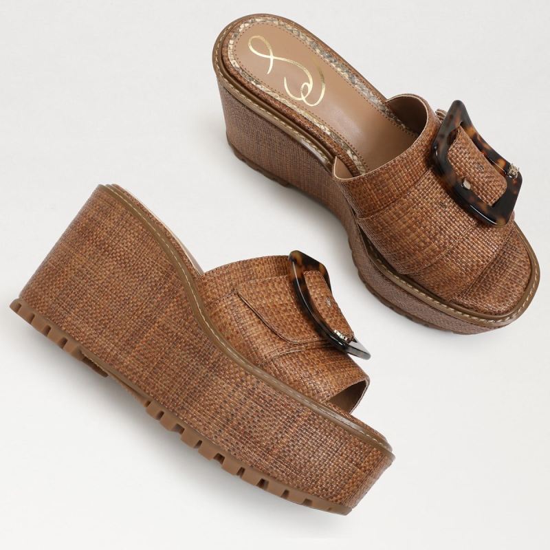 Sam Edelman Livi Espadrille Wedge Sandal-Cuoio Weave