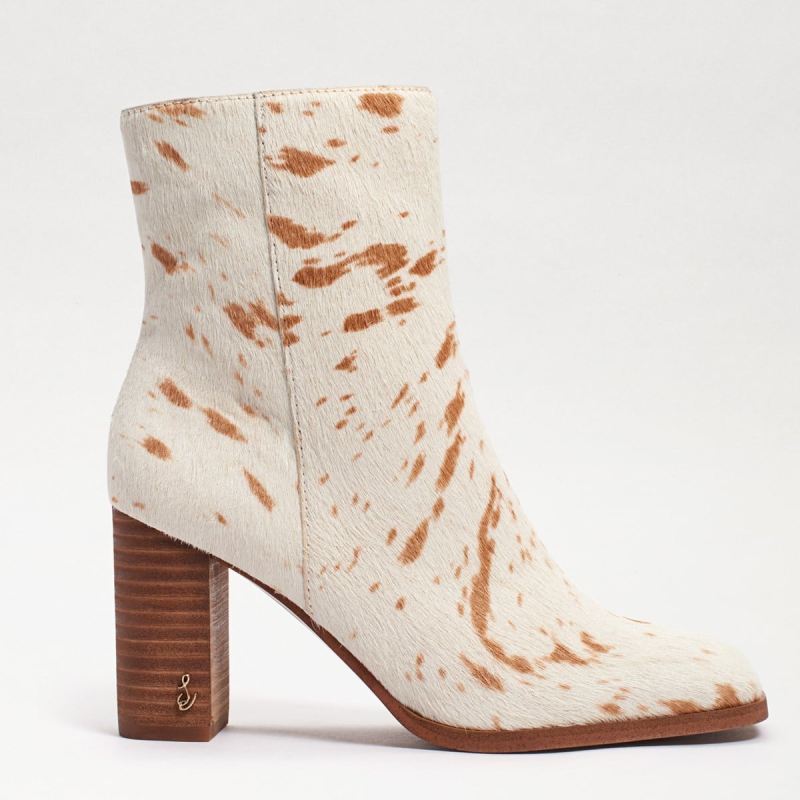 Sam Edelman Osten Ankle Bootie-Natural/ Ivory