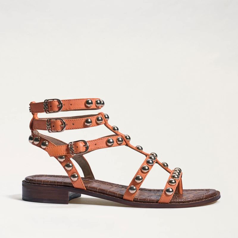 Sam Edelman Eavan Studded Gladiator Sandal-Cantaloupe