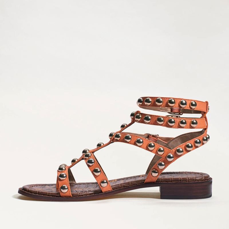 Sam Edelman Eavan Studded Gladiator Sandal-Cantaloupe