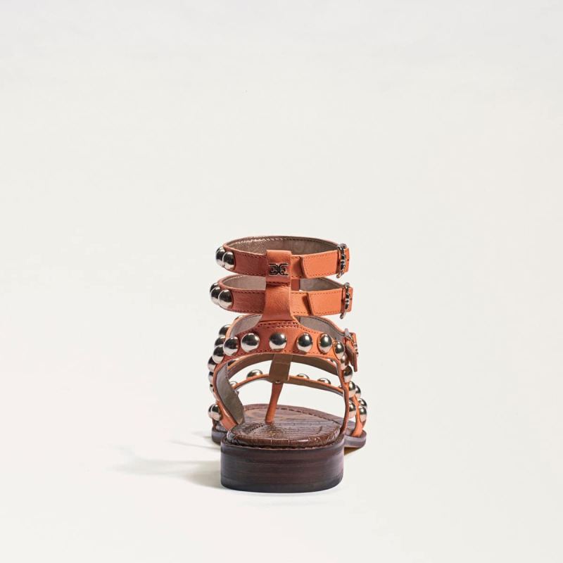 Sam Edelman Eavan Studded Gladiator Sandal-Cantaloupe