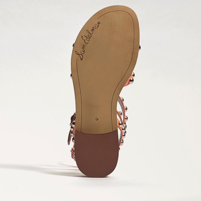 Sam Edelman Eavan Studded Gladiator Sandal-Cantaloupe