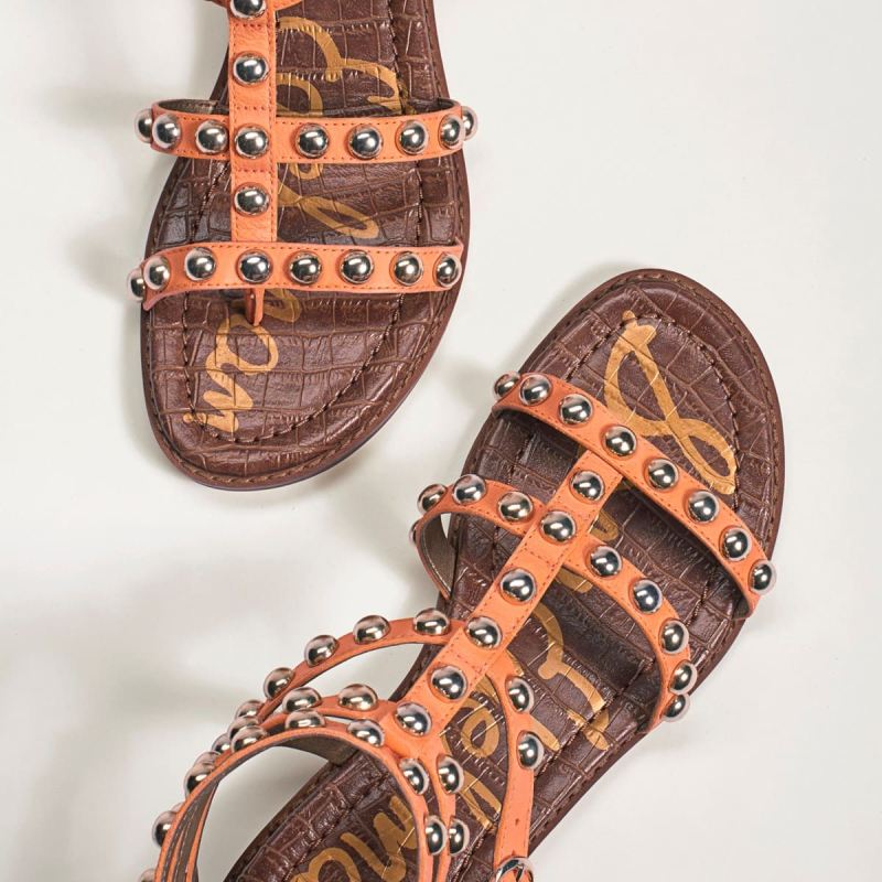 Sam Edelman Eavan Studded Gladiator Sandal-Cantaloupe