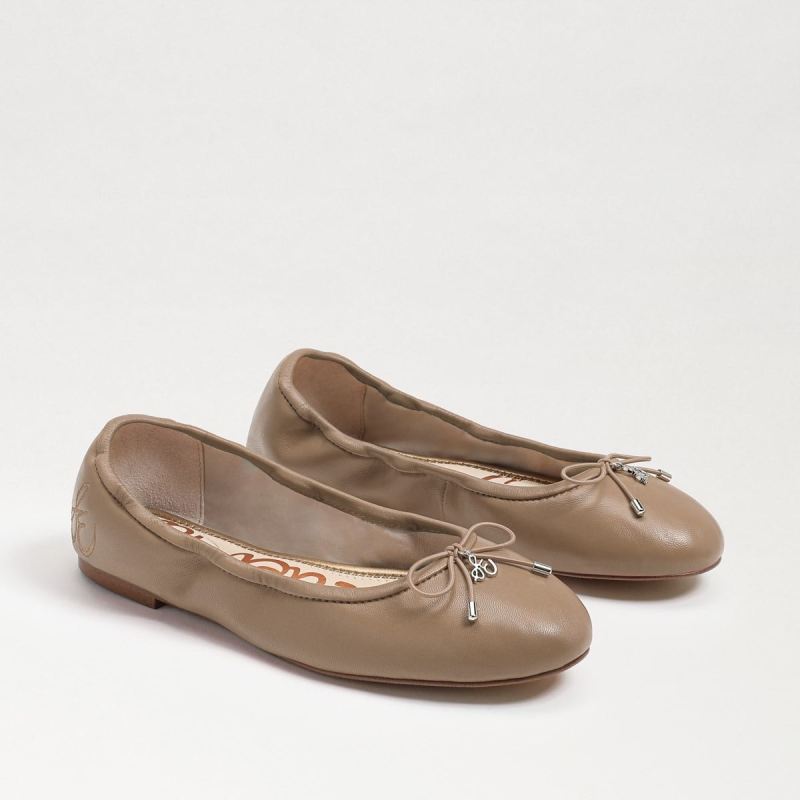 Sam Edelman Felicia Ballet Flat-Soft Beige Leather