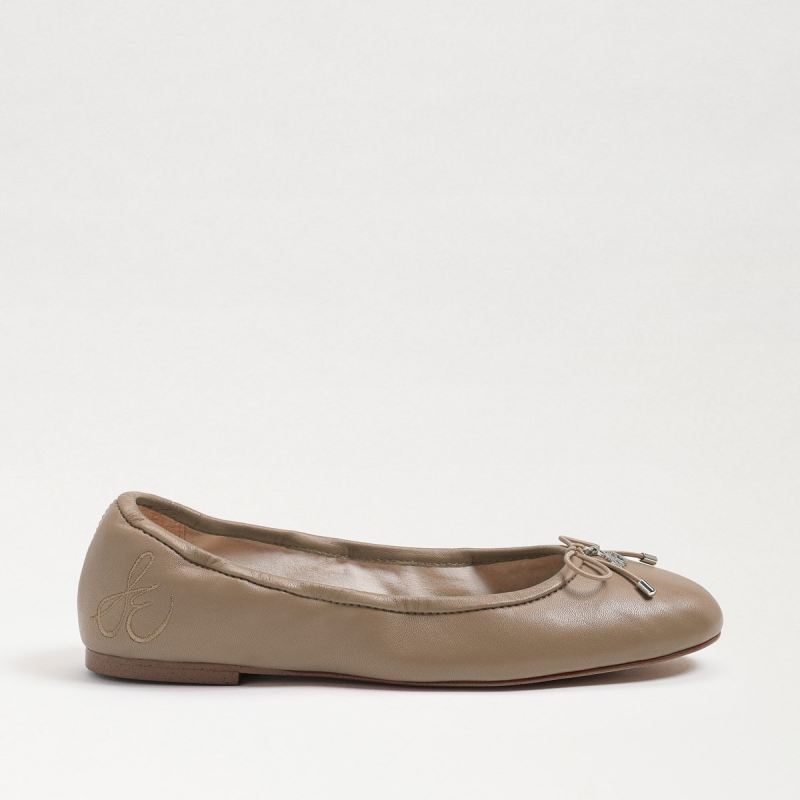 Sam Edelman Felicia Ballet Flat-Soft Beige Leather