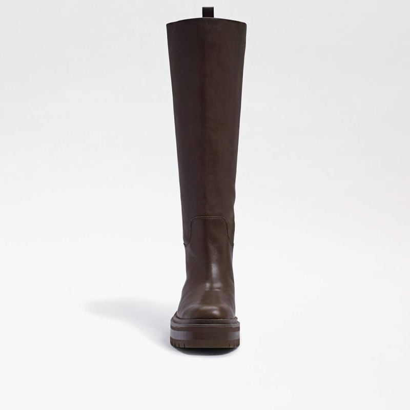 Sam Edelman Larina Tall Boot-Alpine Green Leather