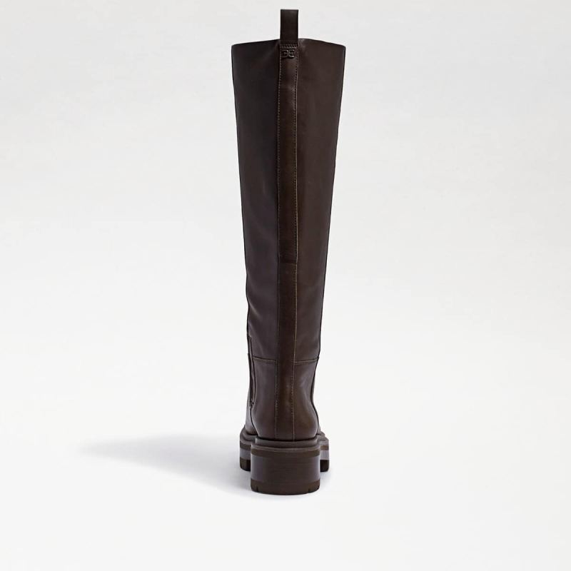 Sam Edelman Larina Tall Boot-Alpine Green Leather