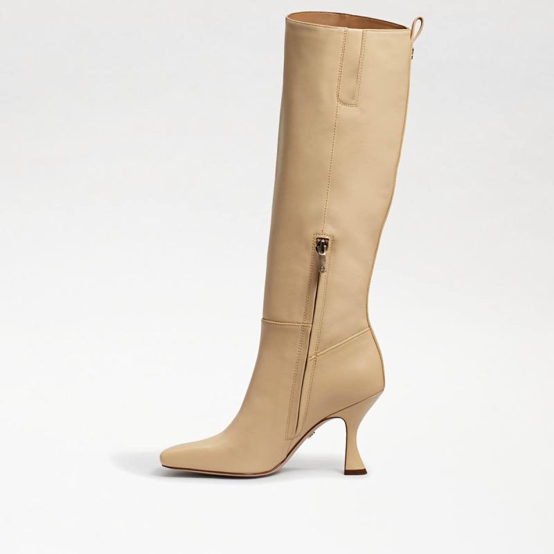 Sam Edelman Adi Knee High Tall Boot-Eggshell Leather