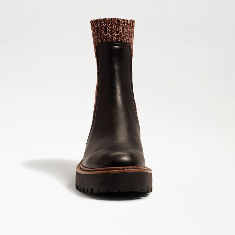 Sam Edelman Laguna Knit Chelsea Boot-Black Multi