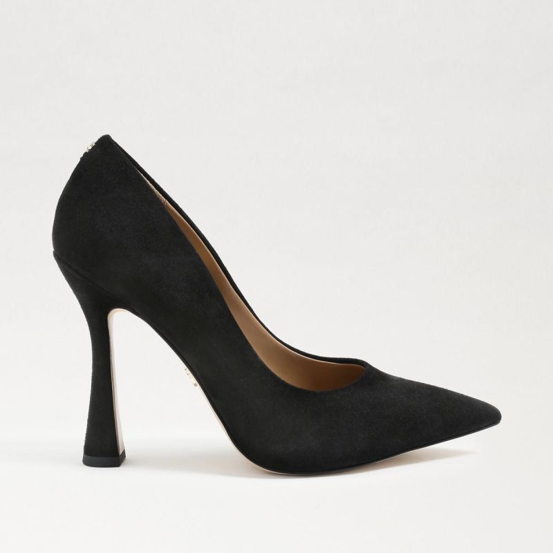 Sam Edelman Antonia Pointed Toe Pump-Black Suede