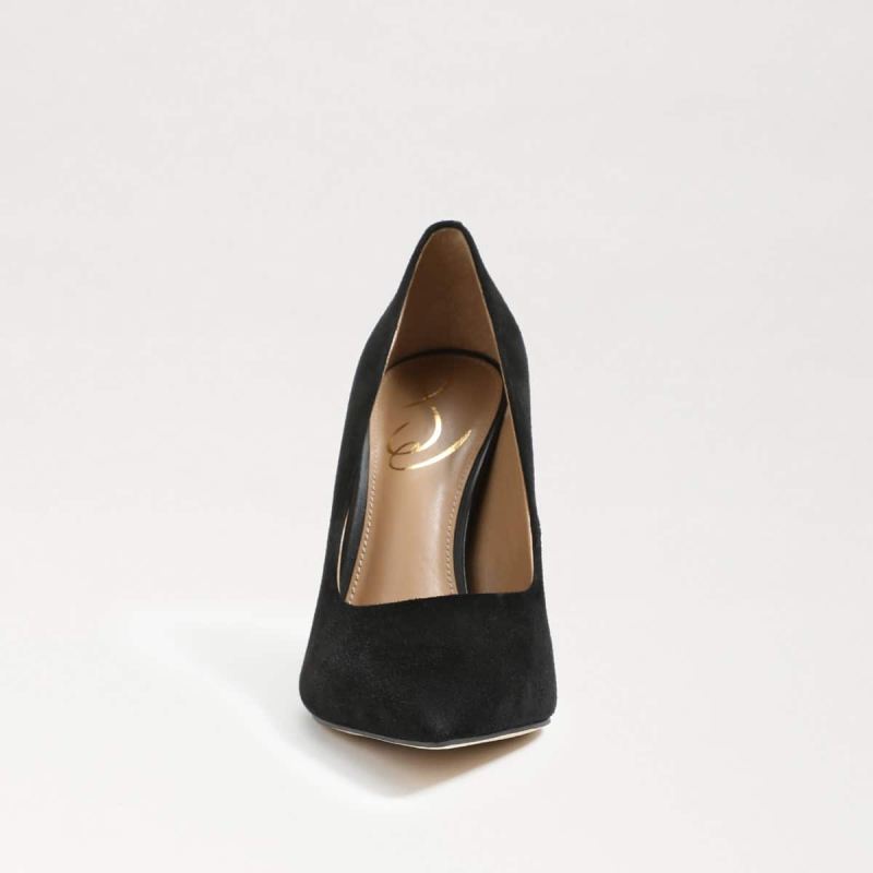 Sam Edelman Antonia Pointed Toe Pump-Black Suede