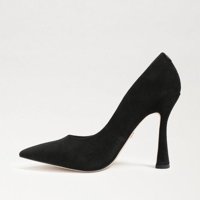 Sam Edelman Antonia Pointed Toe Pump-Black Suede