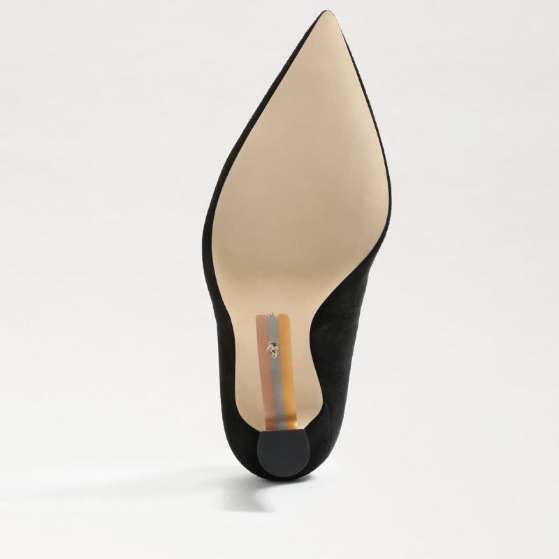 Sam Edelman Antonia Pointed Toe Pump-Black Suede