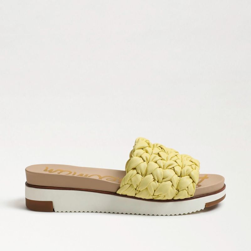 Sam Edelman Ainslie Braided Slide Sandal-Butter Yellow