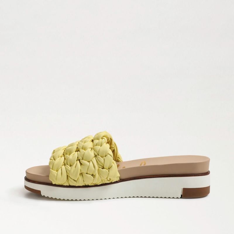 Sam Edelman Ainslie Braided Slide Sandal-Butter Yellow