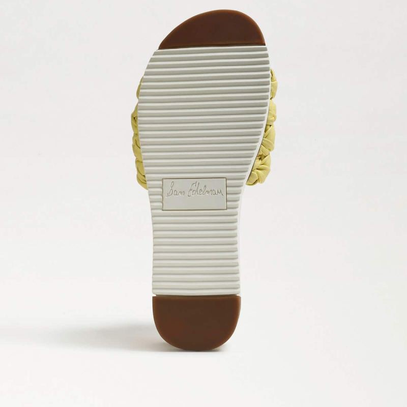 Sam Edelman Ainslie Braided Slide Sandal-Butter Yellow